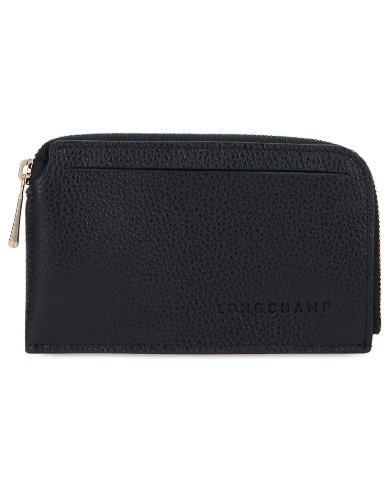 Longchamp Women's Leather Zip Wallet Black & Purses Black