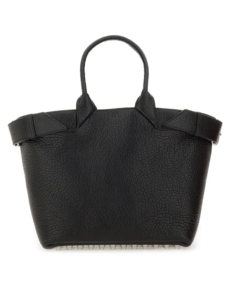 Alexander Wang Women's Rhett Large Tote Bag Black Leather Handbags Hand Black
