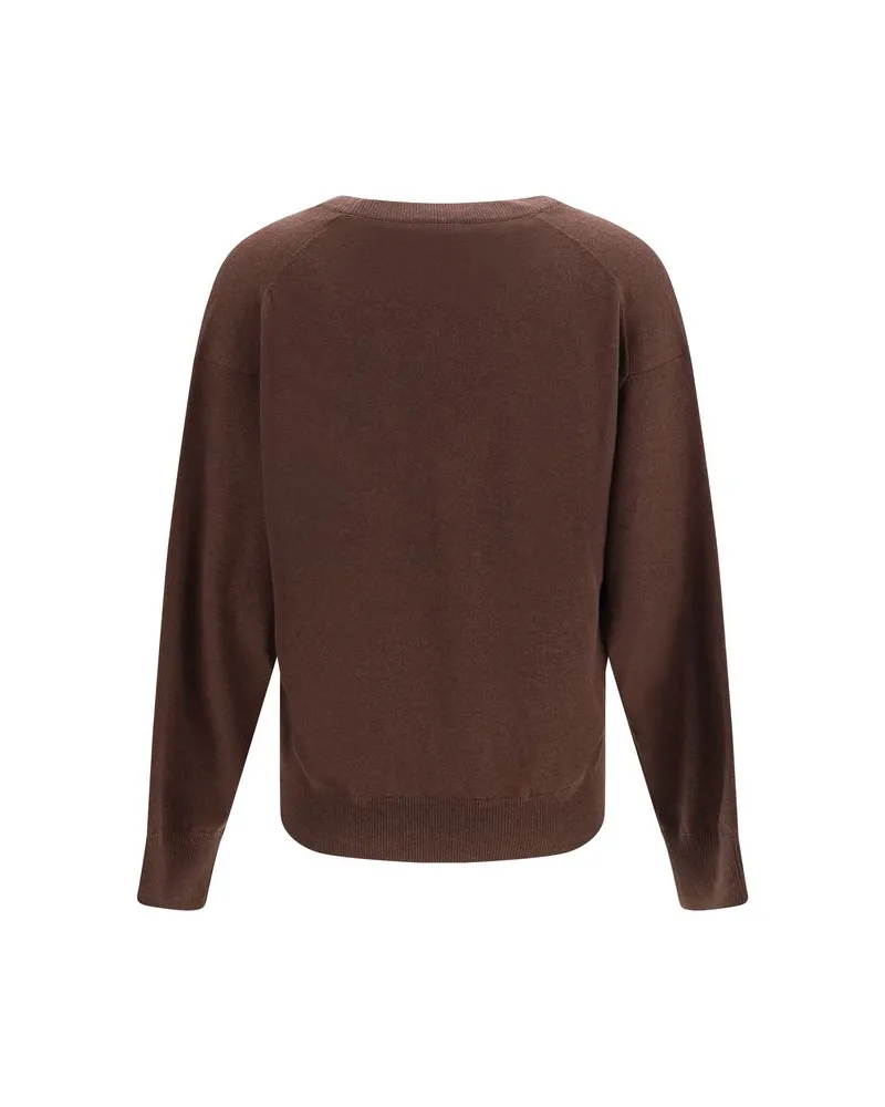 Brunello Cucinelli Pure Cashmere Sweater — Brown Brown
