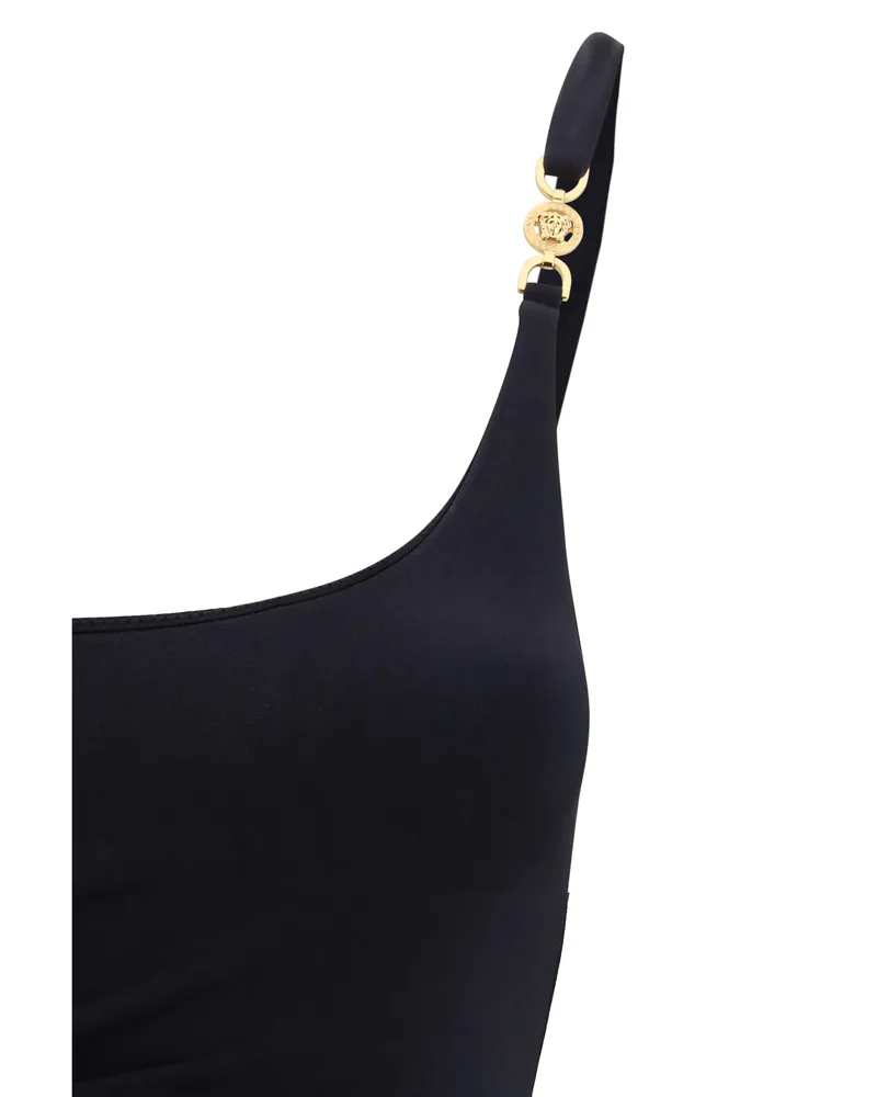 Versace Women's Swimsuit Medusa 95 Black Polyamide Swimwear Sea Clothing Black
