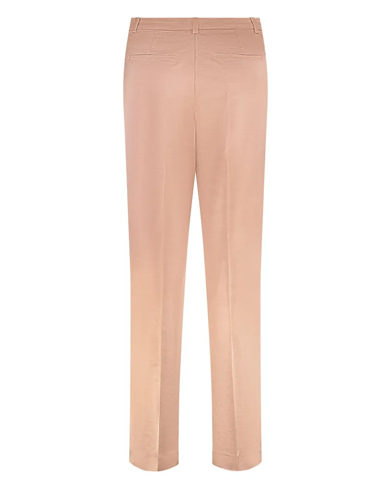 Pinko Women's Panuro Straight-Leg Trousers Pink Cotton Straight Pink