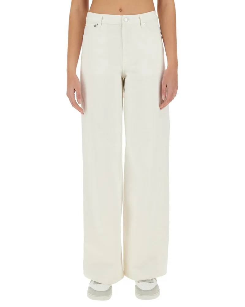 A.P.C. 100% Cotton Jeans — White White