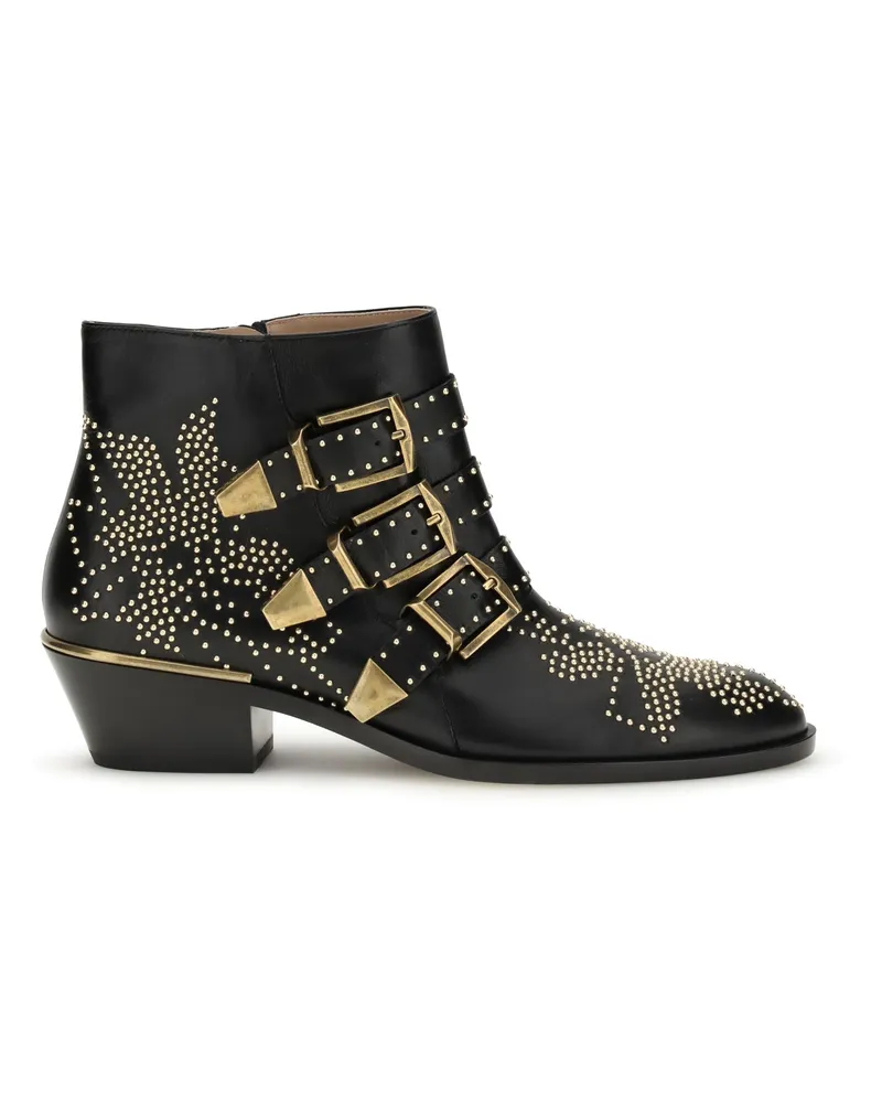 Chloé Women's Boots Susan Black-Gold Black/gold Black
