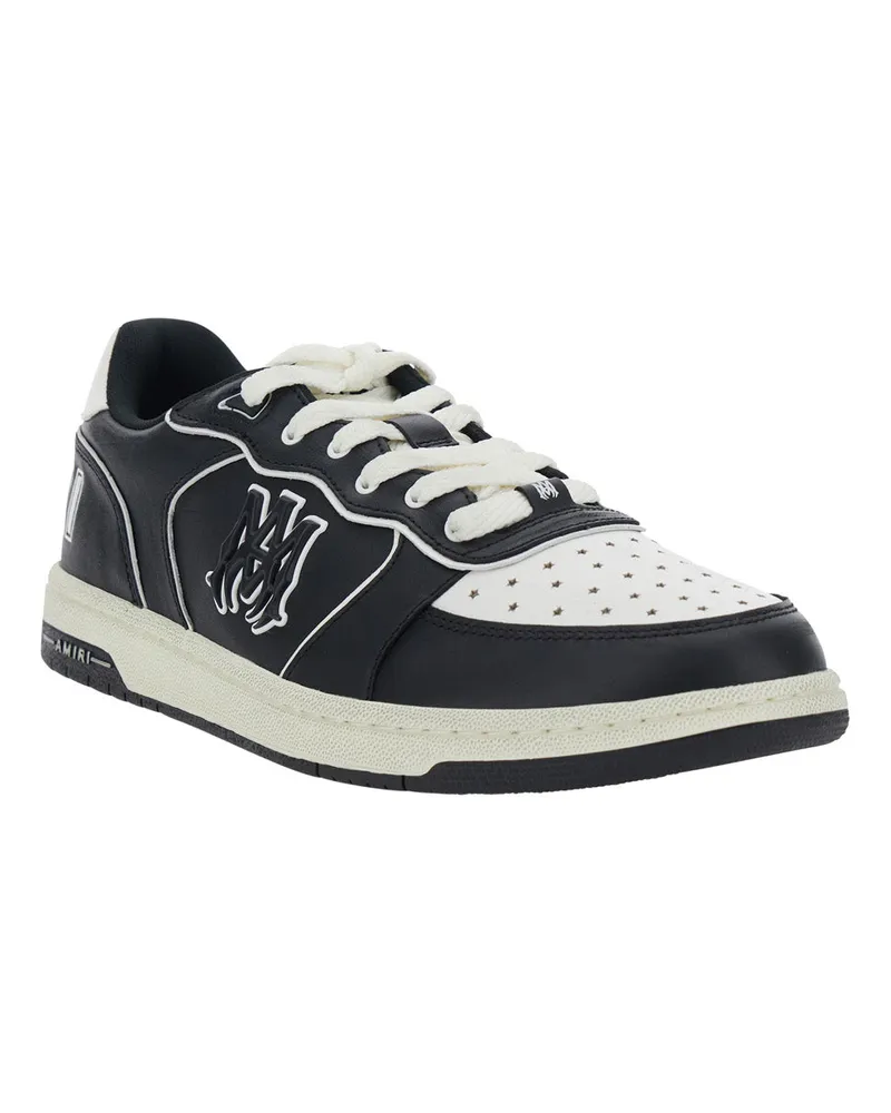 Amiri Men's Sneakers Newport Black Leather Trainers Black