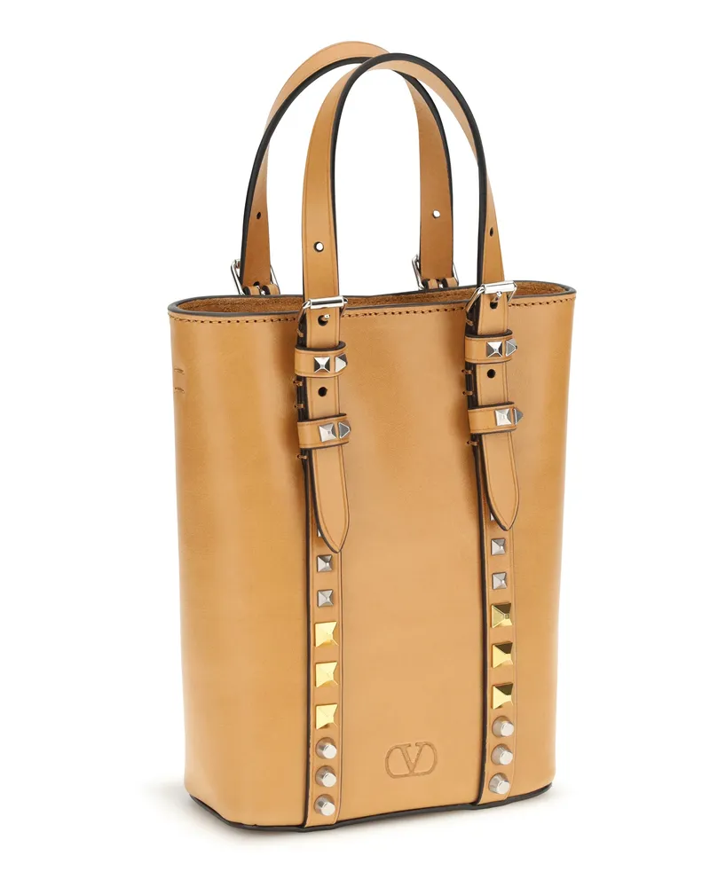 Valentino Garavani Rockstud Mini Shoulder Bag — Beige Beige