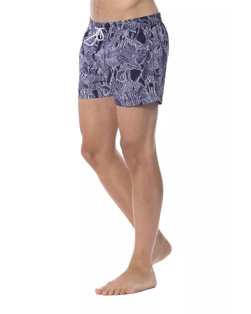Roberto Cavalli Blue Polyester Mens Swimwear Clothing Navy