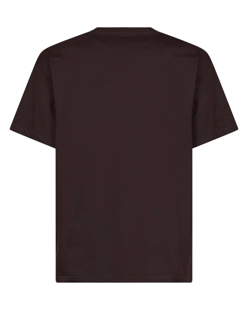Carhartt WIP Men T-Shirt Chase Palisander Brown Cotton T-Shirts And Polos Brown