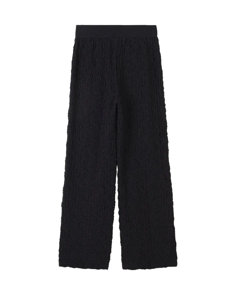 DKNY Stretch Cotton Blend Trousers — Black Black