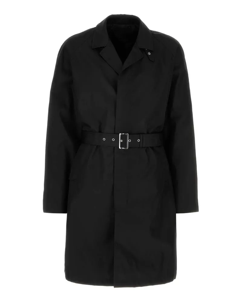 Prada Re-Nylon Trench Coat — Black Black