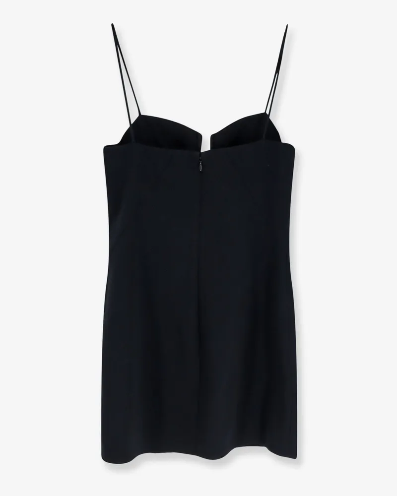 Givenchy Women's Mini Satin Cutaway Dress Black Viscose Black