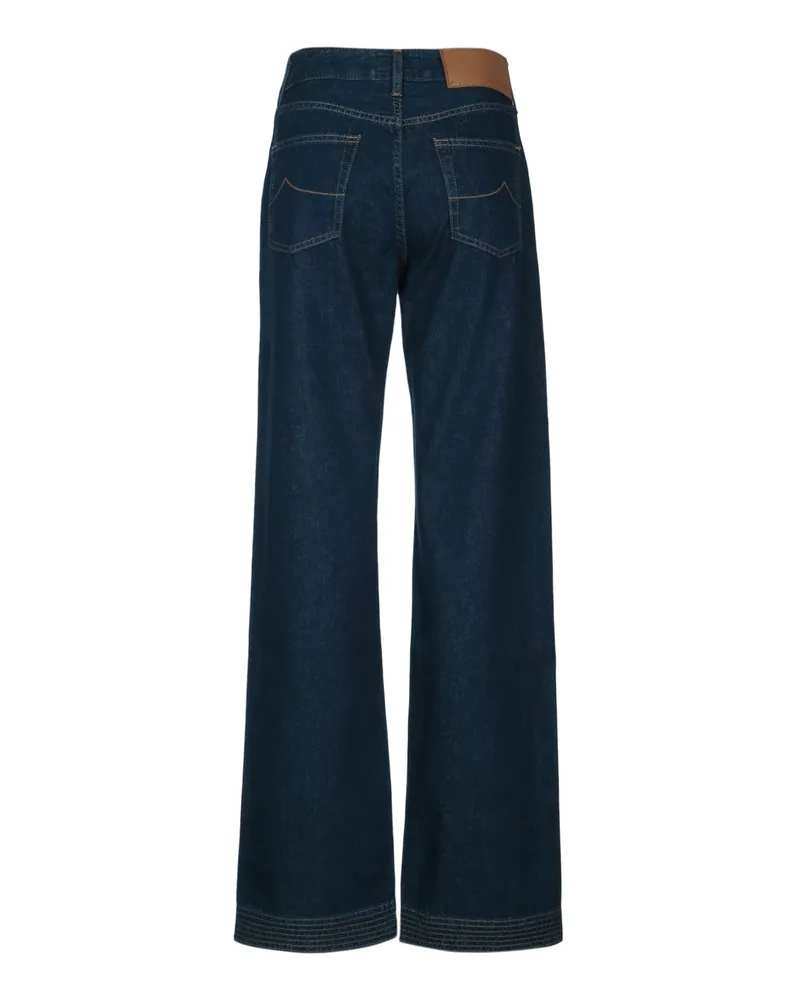 Jacob Cohën Drakblue Trousers Navy