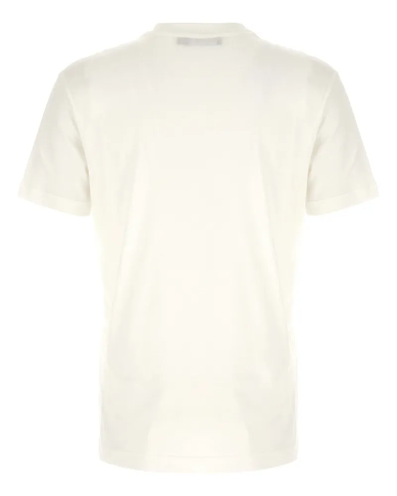 Dolce & Gabbana Logo-Embroidered T-Shirt — White White