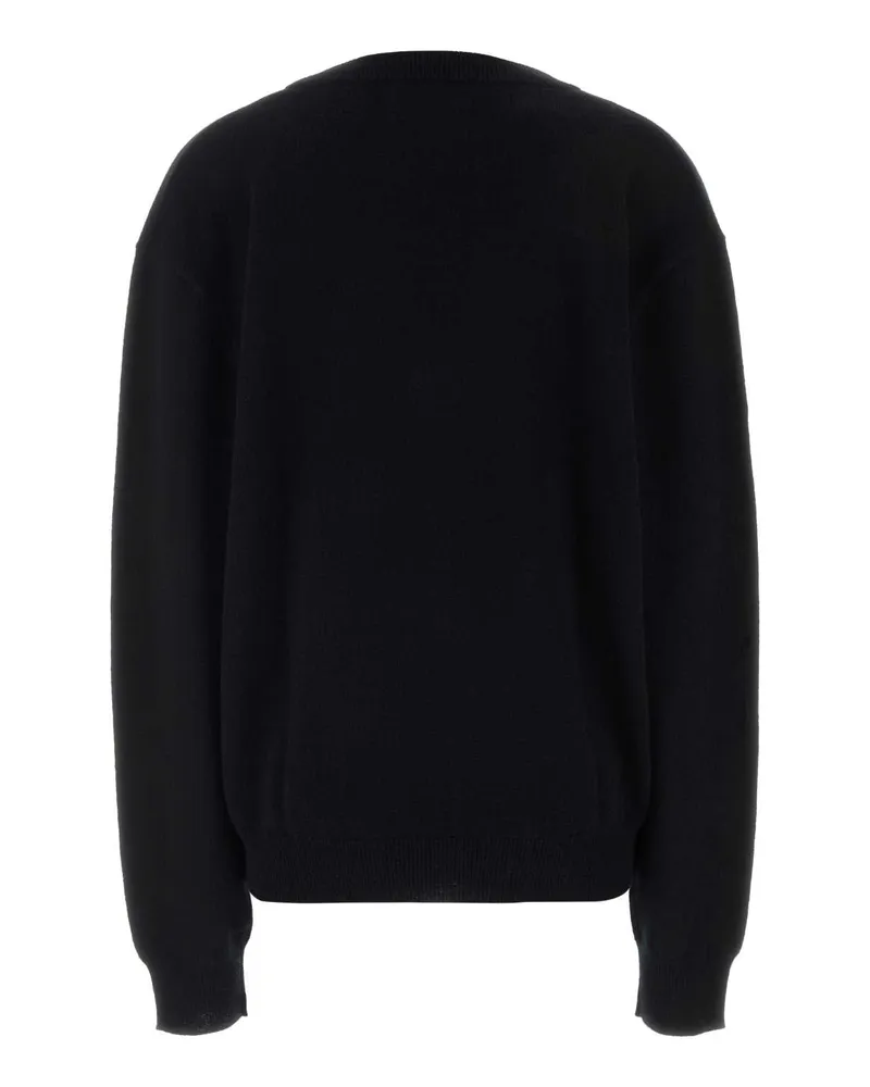 extreme cashmere Women's Black Cashmere Nâ°492 Sweater Raven Exterior: Maglieria Black