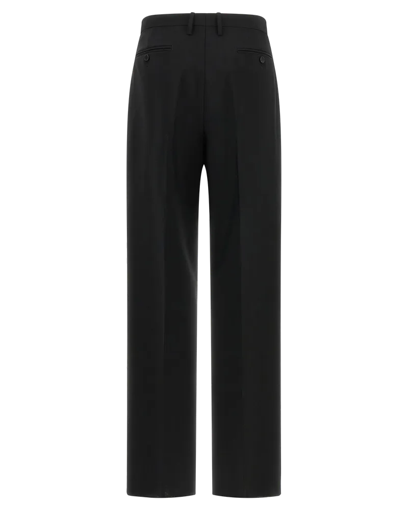 Fendi Mohair Blend Trousers — Black Black