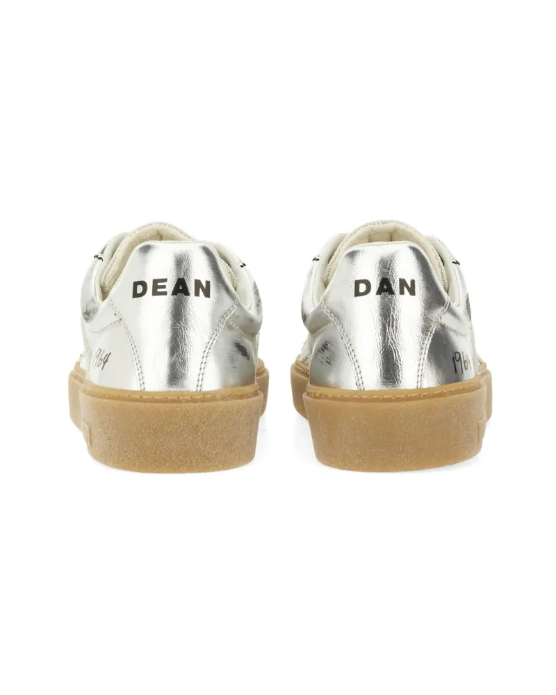 Dsquared2 Leather and Polyester Sneaker — Silver Silver