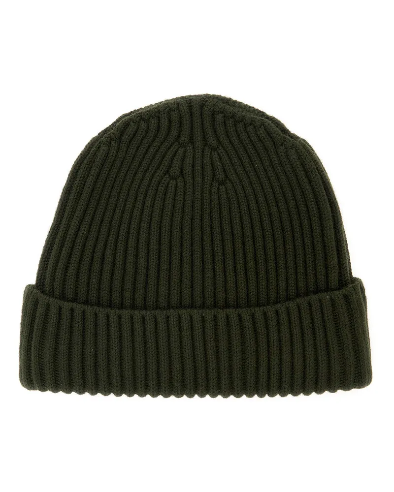 Stone Island Boys' Kids Beanie Green Tech Fabric Hat Green