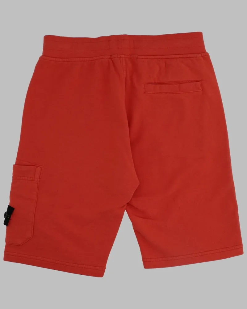 Stone Island Cotton Bermuda Shorts — Orange Orange