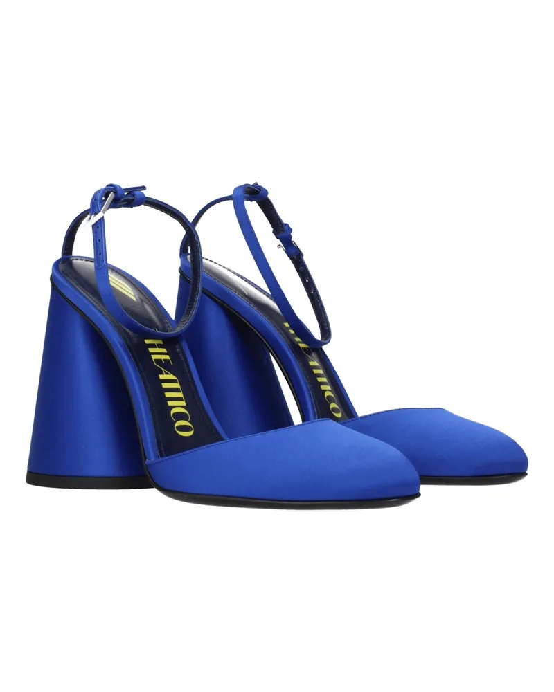 ATTICO Women's Blue Satin Platform Sandals Blue