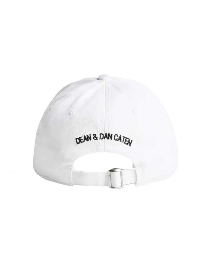 Dsquared2 Men's Be Icon Logo Baseball Cap White Accessories > Beanies & Hats White