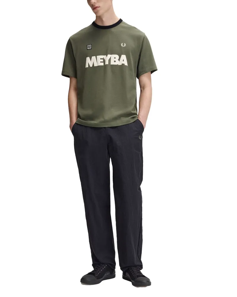 Fred Perry Ringer Meyba T-Shirt — Green Green