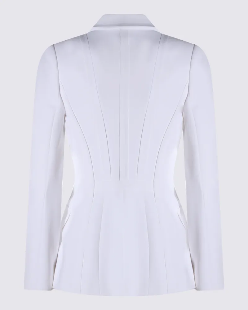 Elisabetta Franchi Women's Jackets Avorio Plea White