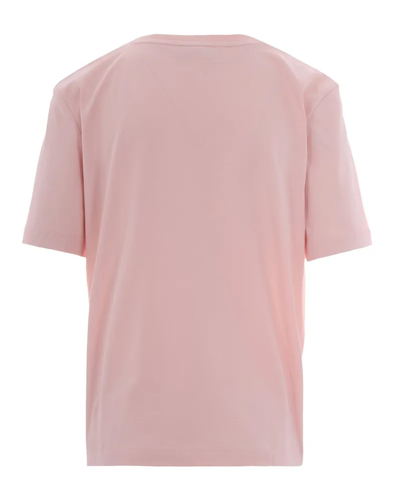 Lacoste Women's T-Shirt V Relaxed Rose Cotton T-Shirts & Jerseys Pink