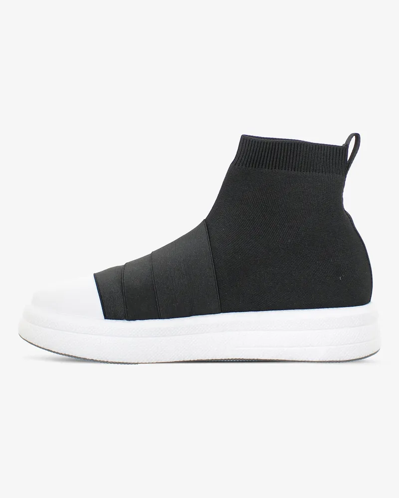 Fessura Women's Foam Y 01 White-Black Everyday Sneakers Black