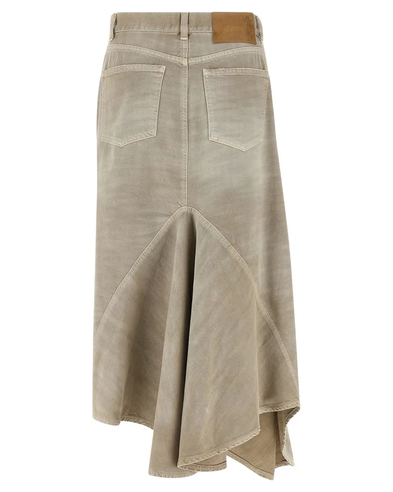 Haikure Skirt — Beige Beige