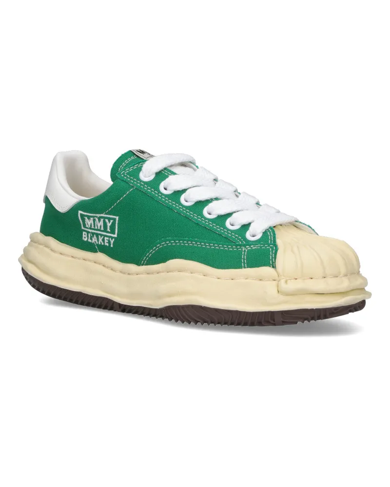 MIHARAYASUHIRO Unisex Sneakers Green Cotton Green
