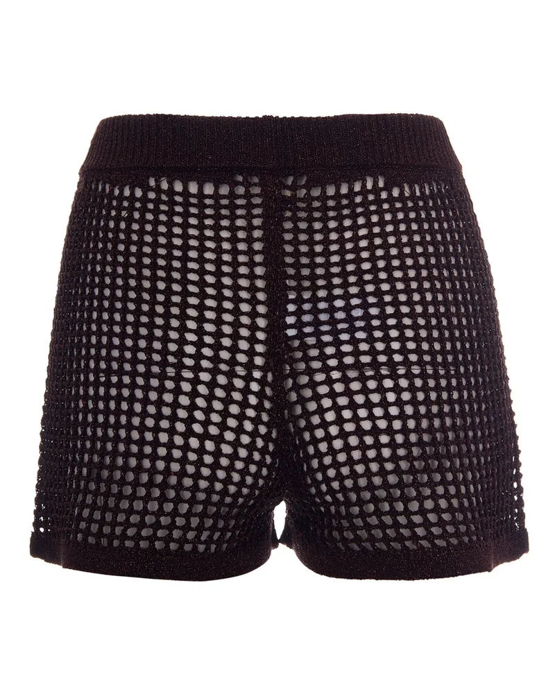 MC2 Saint Barth Women Shorts Sharma Lurex Brown Cotton Polyacrylic Brown