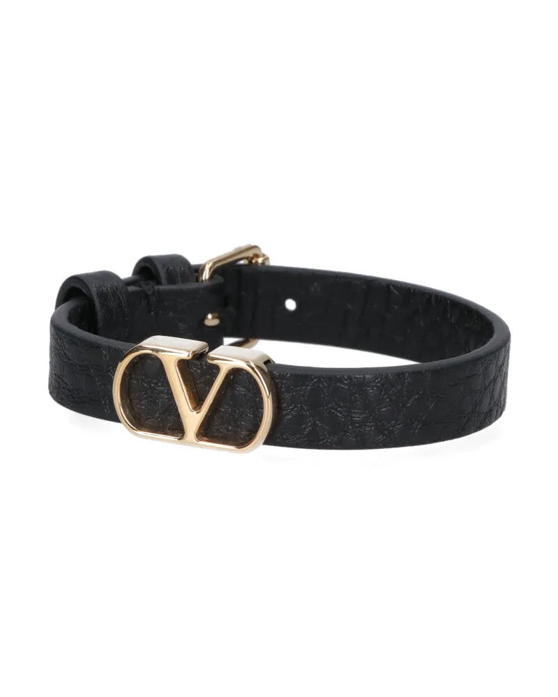 Valentino Garavani Men's Bijoux Black Calf Leather Black