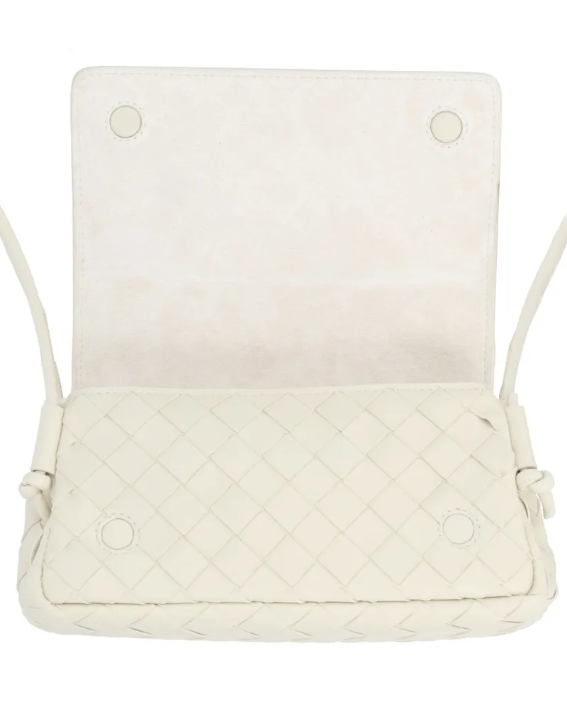 Bottega Veneta Women's Shoulder Bag Notturno Ivory Leather Lamb Ivory