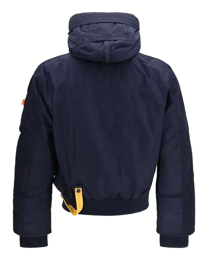 Parajumpers Men's Bomber Gobi With Hood Blue Navy Polyamide Down Jackets Coat Navy