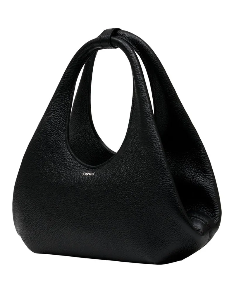 COPERNI Women's Pebbled Leather Shoulder Bag Black Calfskin Black