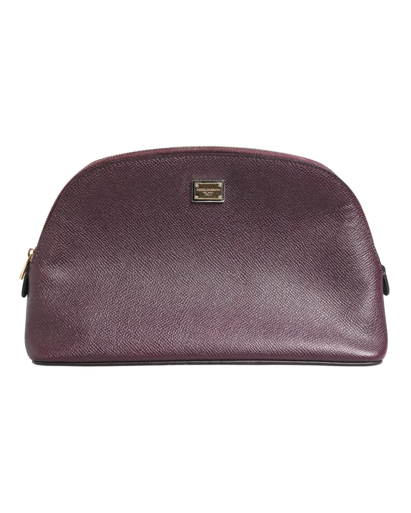 Dolce & Gabbana Women's Calfskin Leather Wallet Purple Purple