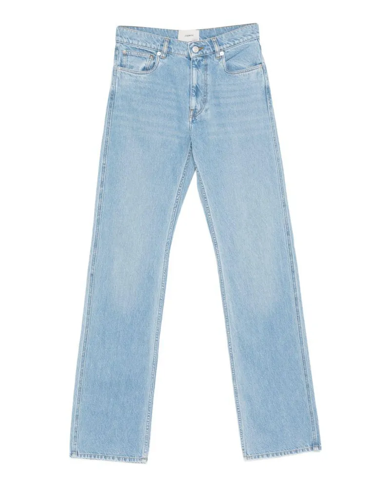 COPERNI Women's Jeans Straight-Leg Light Blue Cotton Blue