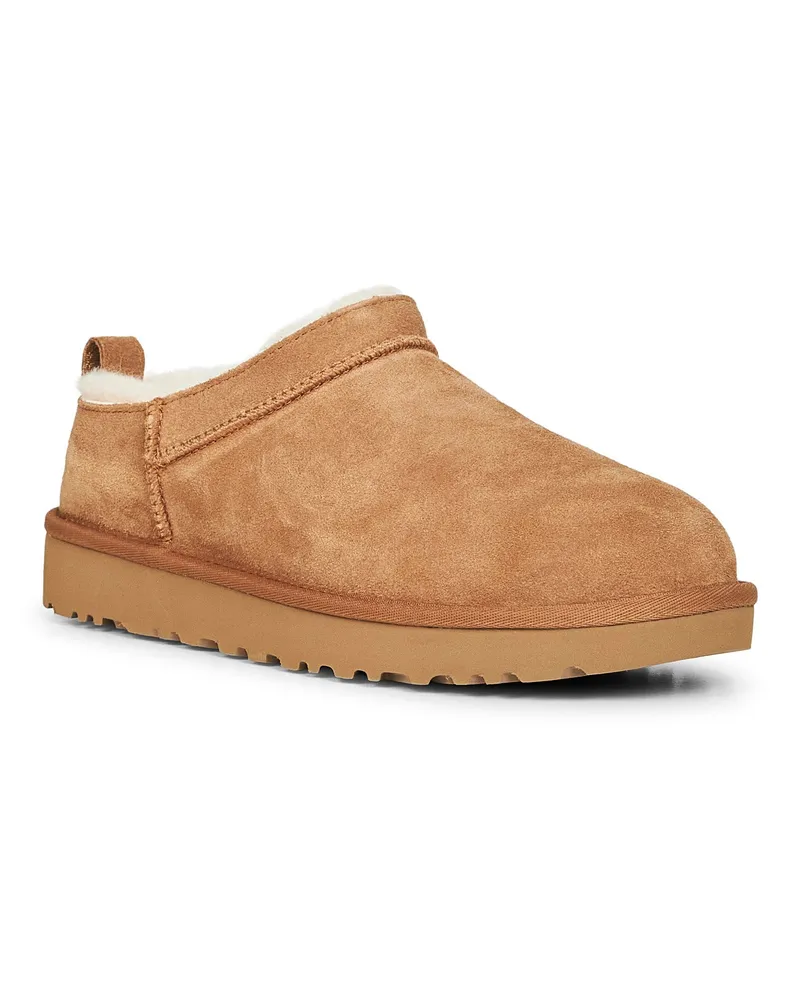 UGG Women's Mules Classic Micro Camel Suede Leather Sandal Camel