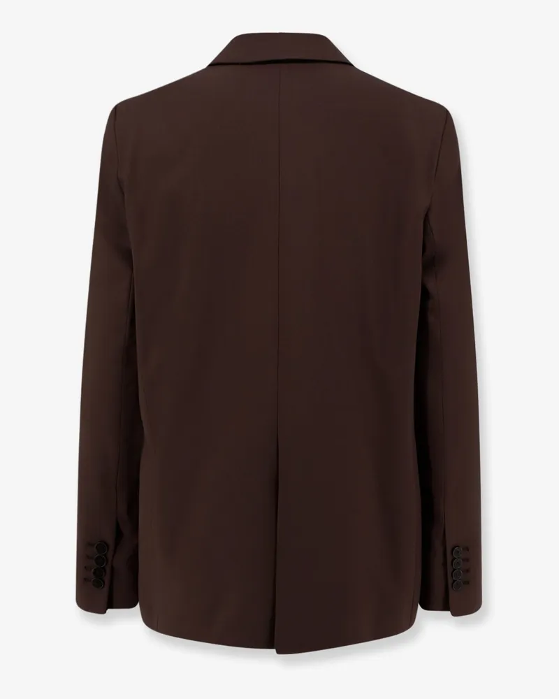 ALYSI Women's Blazer Virgin Wool Brown Blazers Jacket Brown
