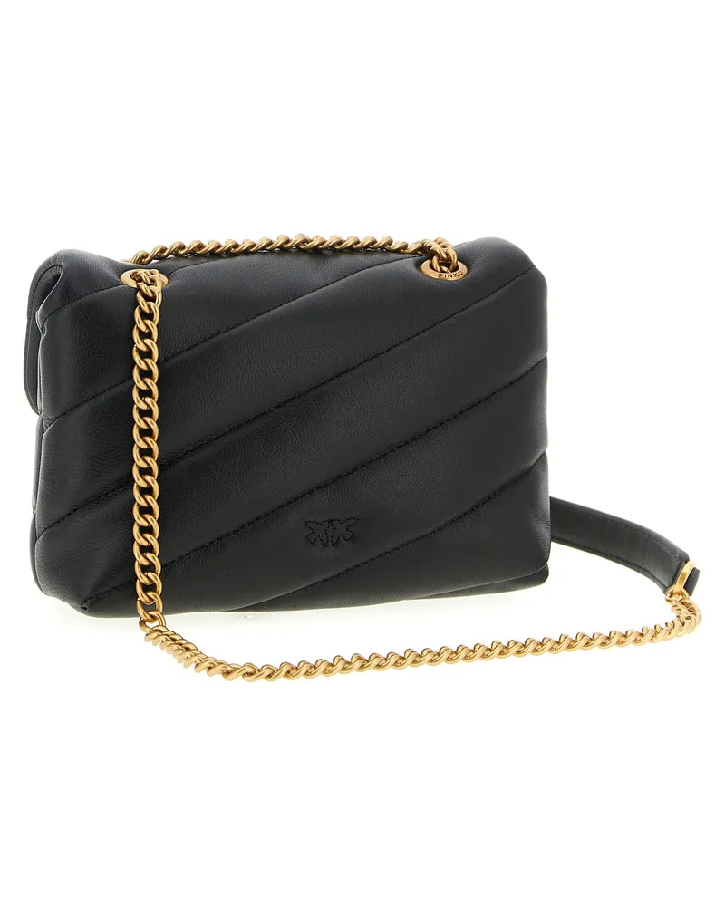 Pinko Quilted Nappa Leather Crossbody Bag — Black Black