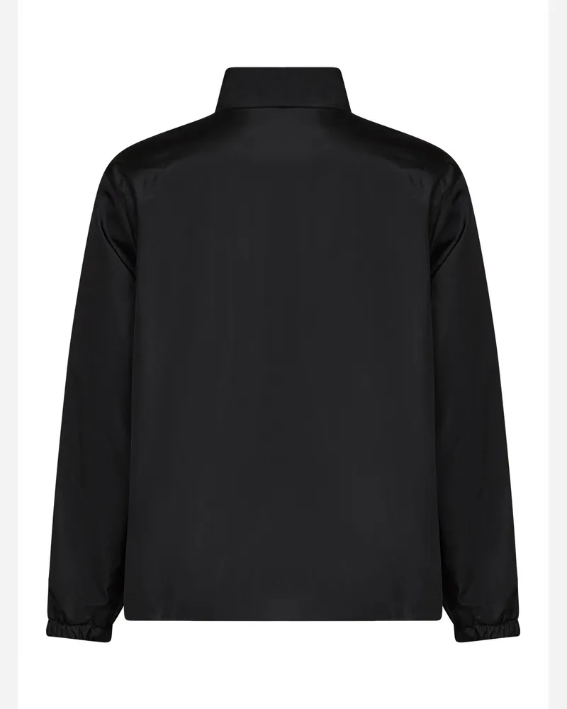 Jil Sander Men's Padded Jacket Black Taffeta Polyester Bomber Black