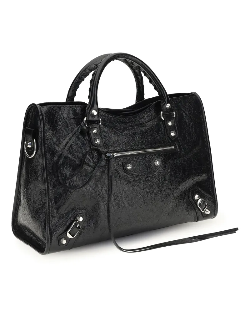 Balenciaga Women's Le City Medium Handbag Black Handbags Hand Bags Black