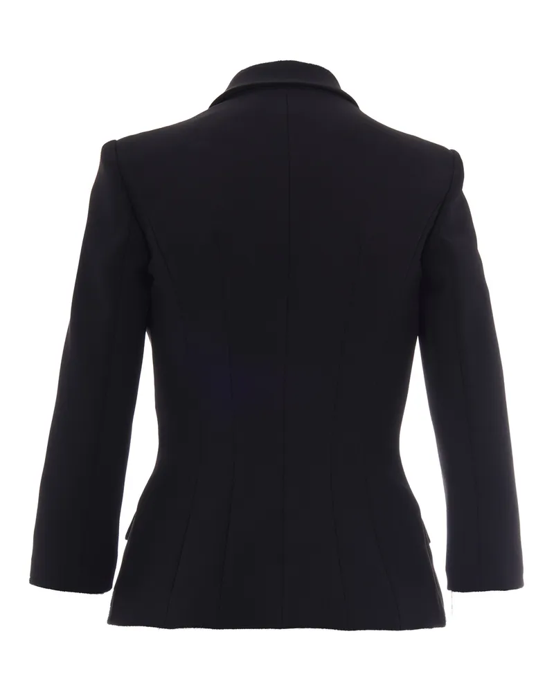 Elisabetta Franchi Women's Blazer Logo Gioiello Black Polyester Jacket Black