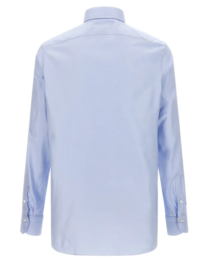 Finamore 1925 Napoli Shirt — Light Blue Light