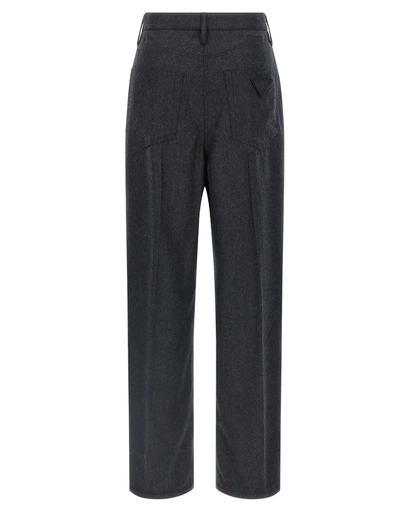 Prada Virgin Wool Trousers — Grey Grey