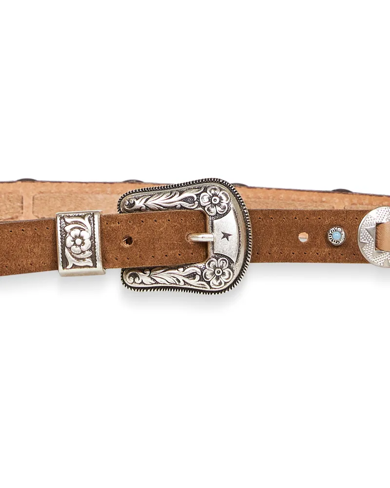 Golden Goose Women's Belt Nubuck Hazelnut Brown Bovine Leather (top Grain Brown