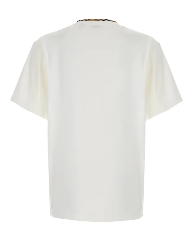 Burberry Men T-Shirt Ryan White Cotton T-Shirts And Polos White