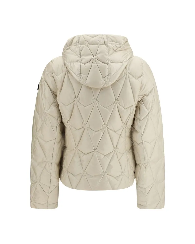 Moose Knuckles Quilted Goose Down Down Jacket — Beige Beige