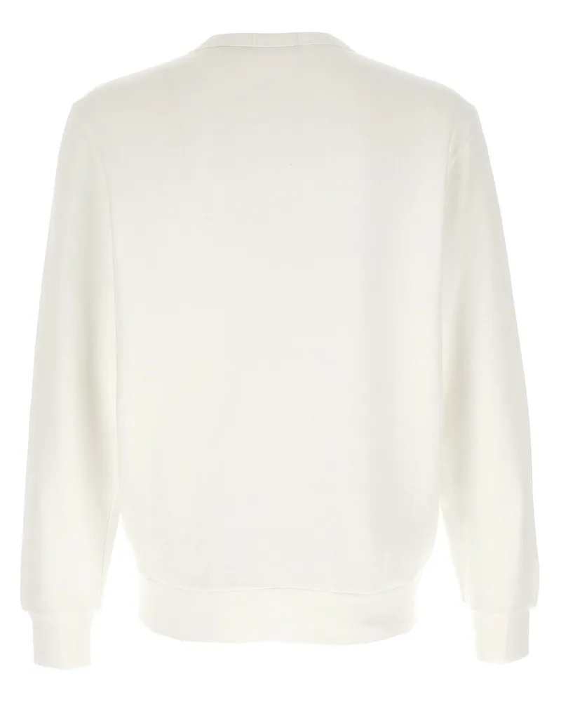 Ralph Lauren Logo-Embroidered Sweatshirt — Cream Cream
