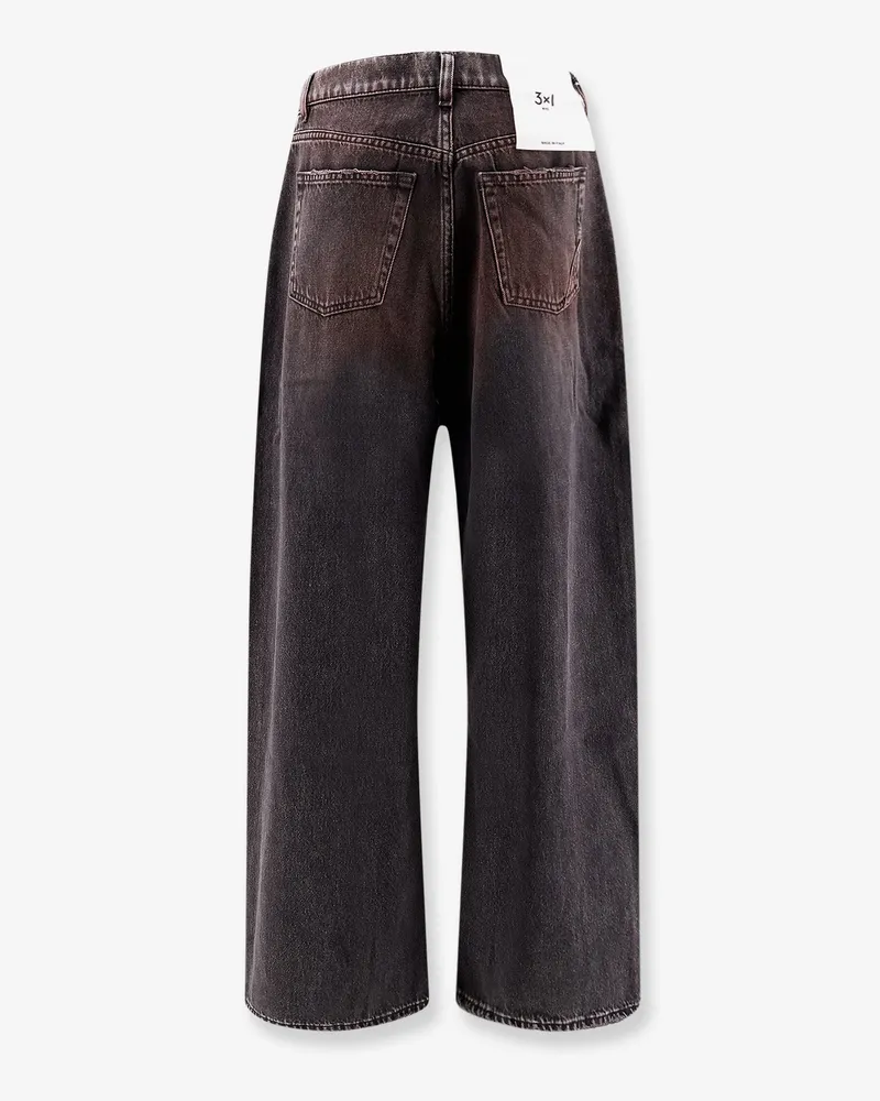 3x1 Women's Denim Skater Jeans Black Cotton Black