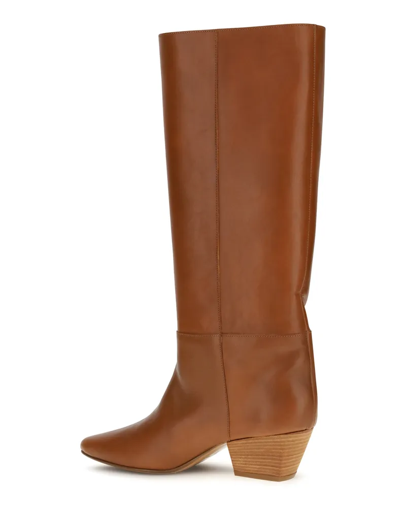 forte_forte Women's Knee-High Leather Boots Tan Brown